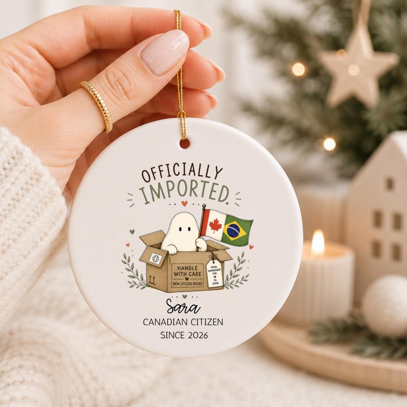 Personalized Canadian Citizenship Ornament – New Citizen Gift product image 4
