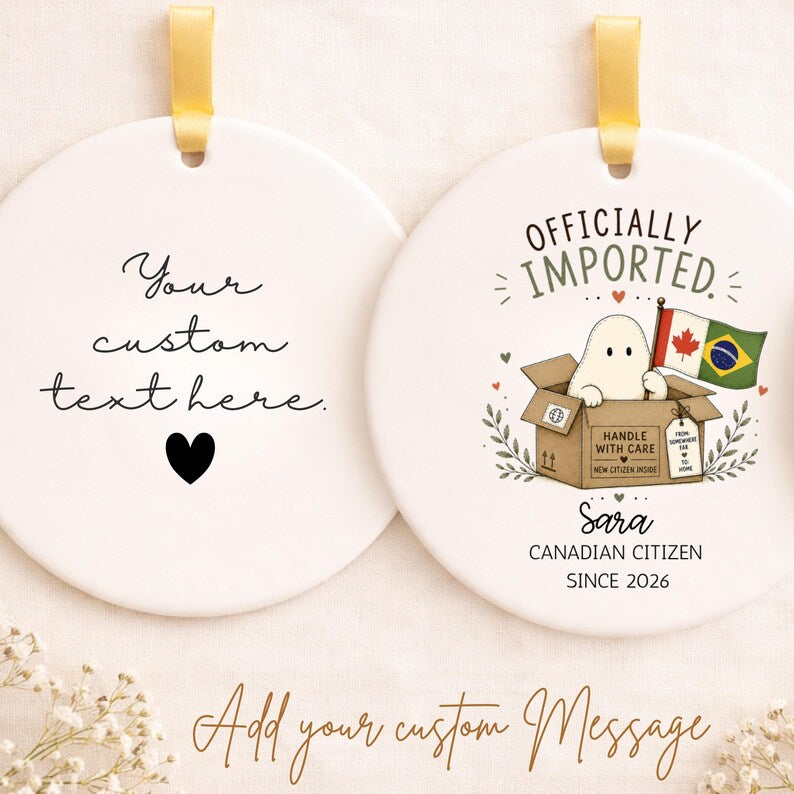 Personalized Canadian Citizenship Ornament – New Citizen Gift product image 2