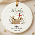 Personalized Canadian Citizenship Ornament – New Citizen Gift personalized Christmas ornament