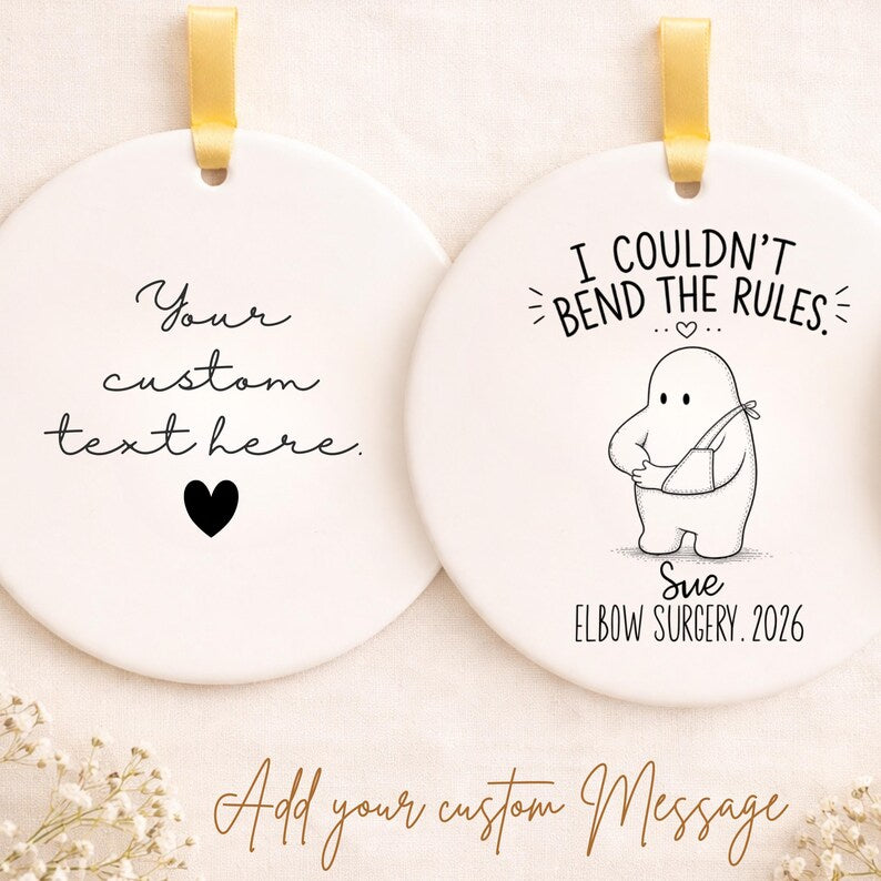 Funny Elbow Surgery Ornament – Personalized Elbow Replacement Gift product image 2