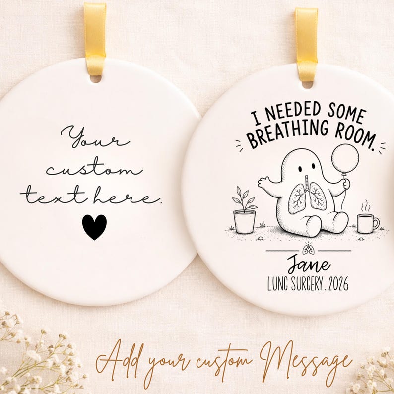 Personalized Lung Surgery Ornament – Lung Surgery Gift product image 2
