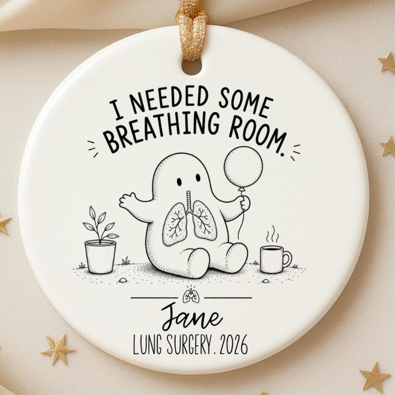 Personalized Lung Surgery Ornament – Lung Surgery Gift product image 8