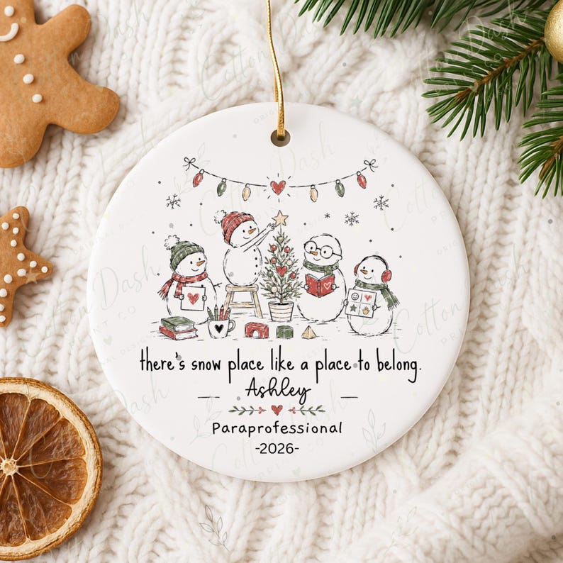 Paraprofessional Christmas Ornament – Personalized Para Gift product image 11