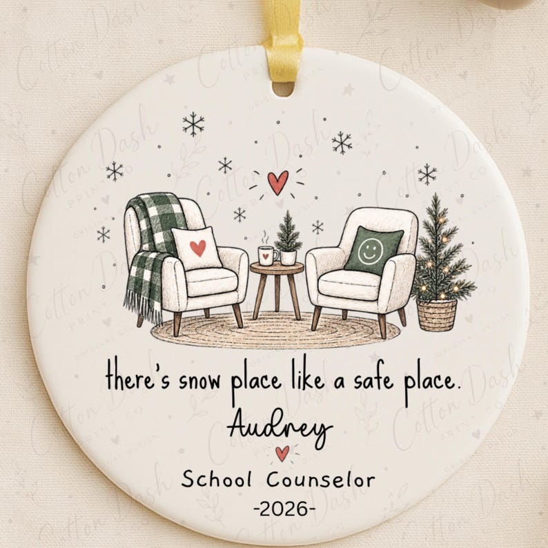 School Counselor Christmas Ornament Personalized Counselor Gift – Counselor Thank You Gift product image 6