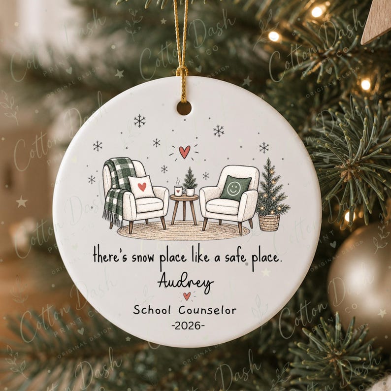 School Counselor Christmas Ornament Personalized Counselor Gift – Counselor Thank You Gift product image 12