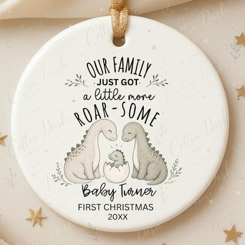 Baby First Christmas Ornament – Personalized Baby Boy Ornament product image 6