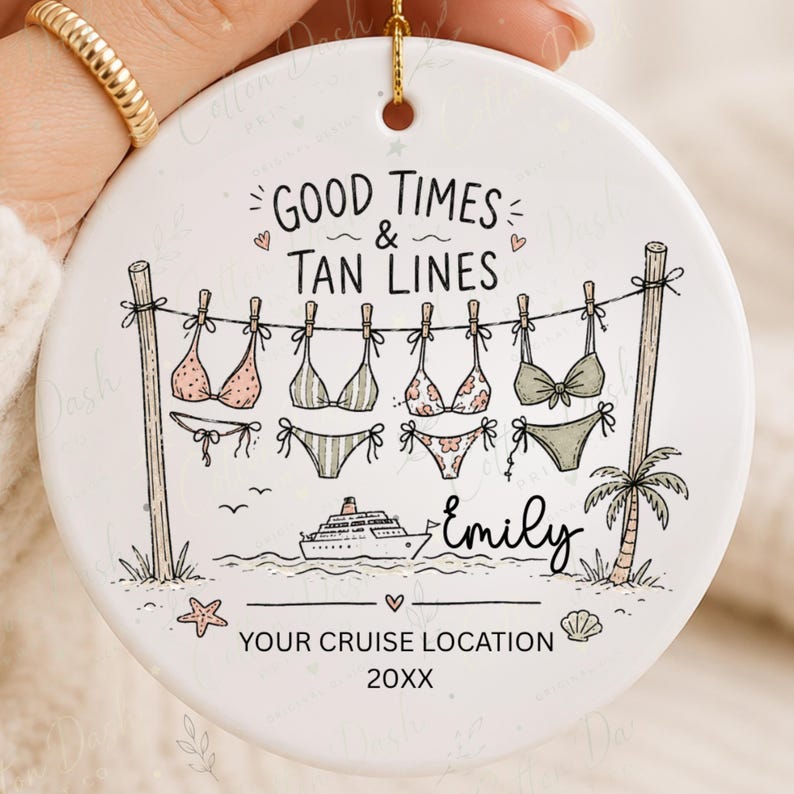 Girls Trip Cruise Ornament – Personalized Friends Vacation Gift product image 8