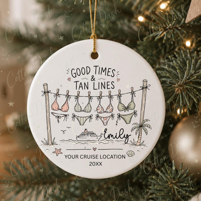 Girls Trip Cruise Ornament – Personalized Friends Vacation Gift product image 12