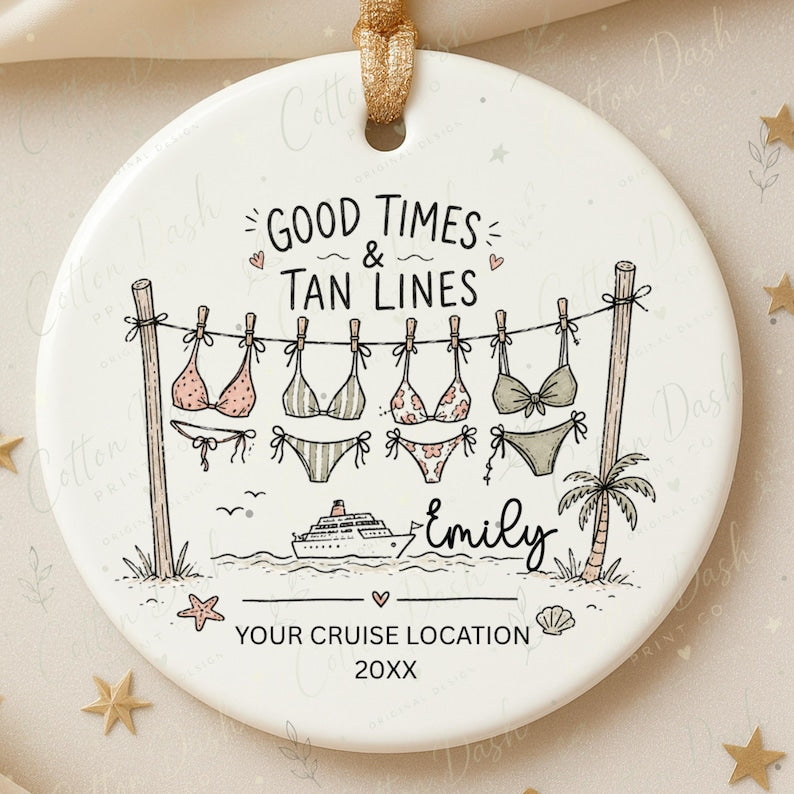 Girls Trip Cruise Ornament – Personalized Friends Vacation Gift product image 10