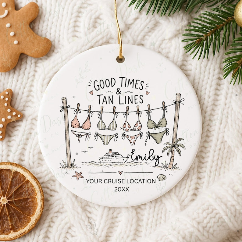 Girls Trip Cruise Ornament – Personalized Friends Vacation Gift product image 11