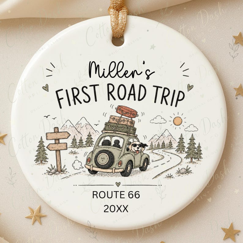 First Road Trip Ornament – Personalized Road Trip Gift product image 8