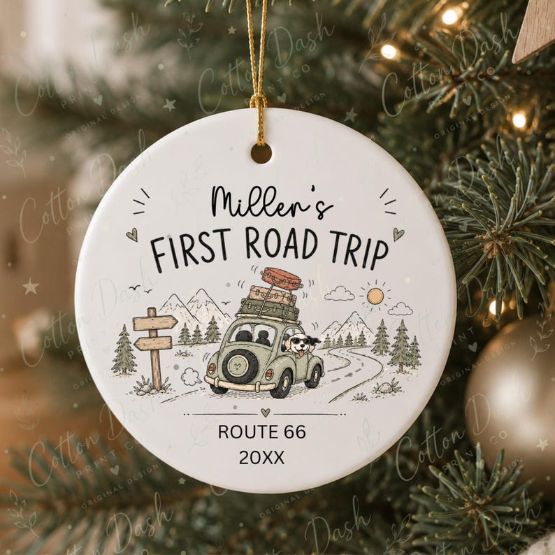 First Road Trip Ornament – Personalized Road Trip Gift product image 12