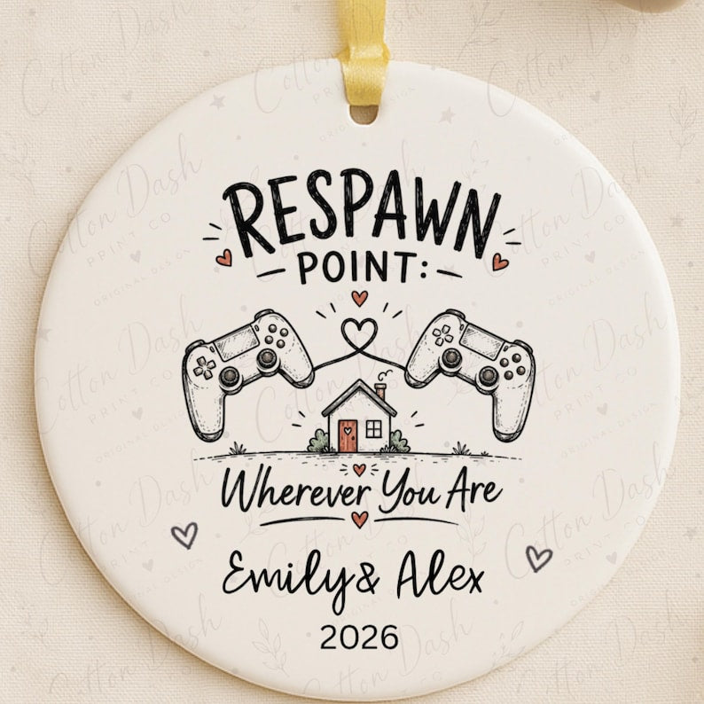 Gamer Couple Ornament – Long Distance Relationship product image 3
