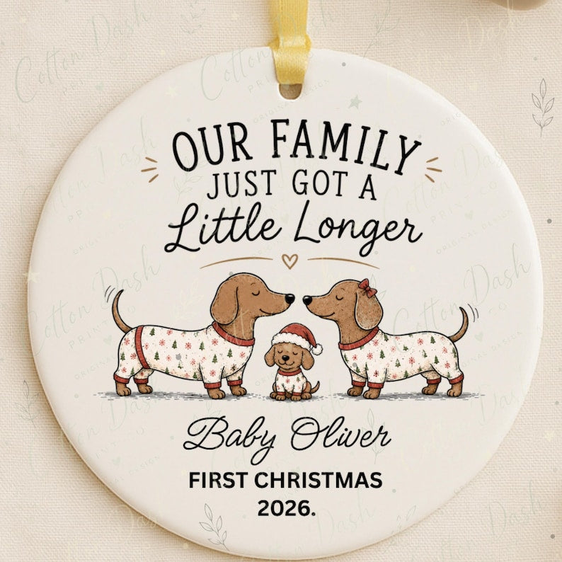 Baby First Christmas Ornament – Personalized New Baby Gift product image 4