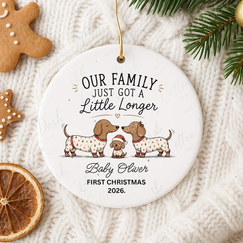 Baby First Christmas Ornament – Personalized New Baby Gift product image 11