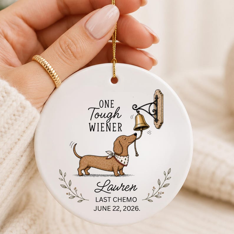 Last Chemo Ornament – Personalized End of Chemotherapy Gift personalized Christmas ornament