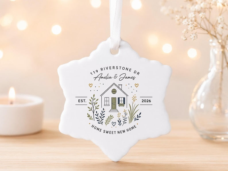 Personalized New Home Ornament With Custom Address Names Year product image 3