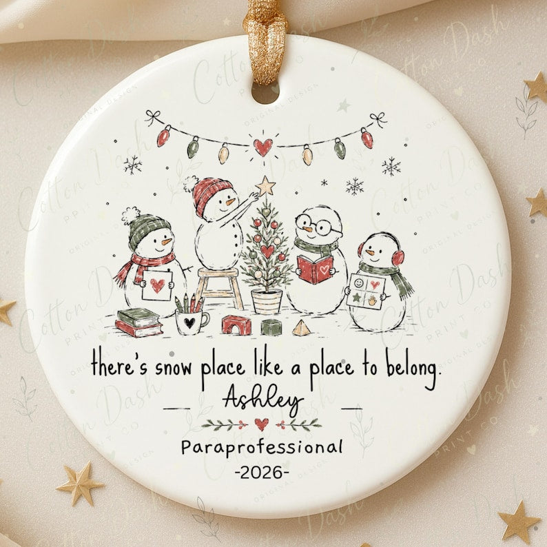 Paraprofessional Christmas Ornament – Personalized Para Gift product image 4