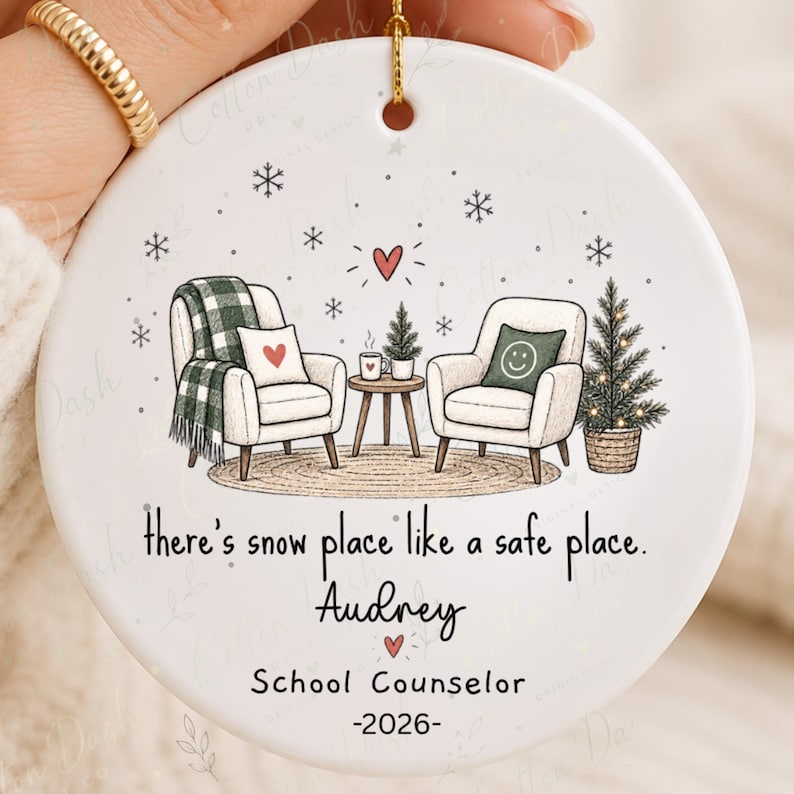 School Counselor Christmas Ornament Personalized Counselor Gift – Counselor Thank You Gift product image 4
