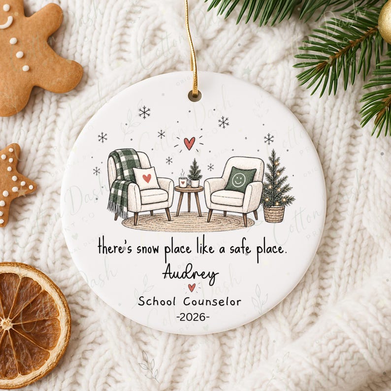 School Counselor Christmas Ornament Personalized Counselor Gift – Counselor Thank You Gift product image 11