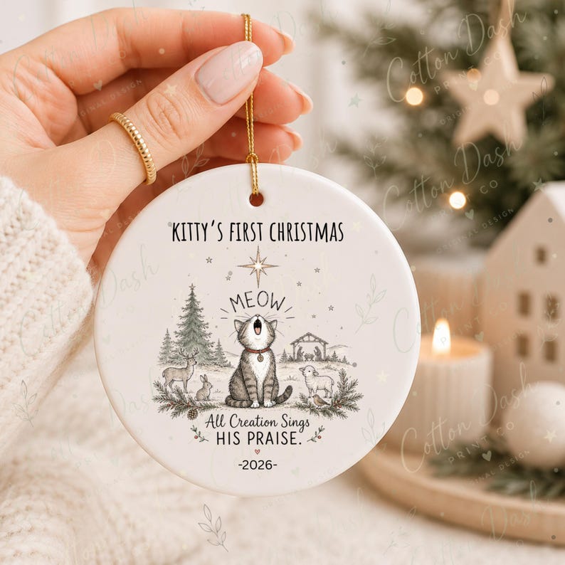 Cat First Christmas Ornament – Christian Cat Ornament product image 10
