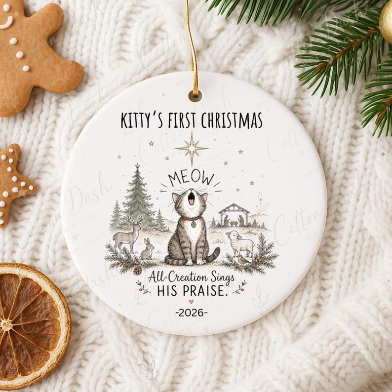 Cat First Christmas Ornament – Christian Cat Ornament product image 11
