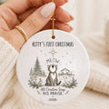 Cat First Christmas Ornament – Christian Cat Ornament personalized Christmas ornament