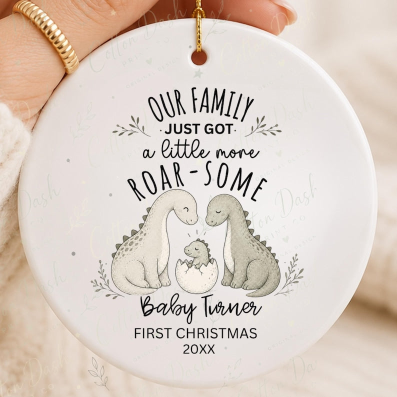 Baby First Christmas Ornament – Personalized Baby Boy Ornament product image 8