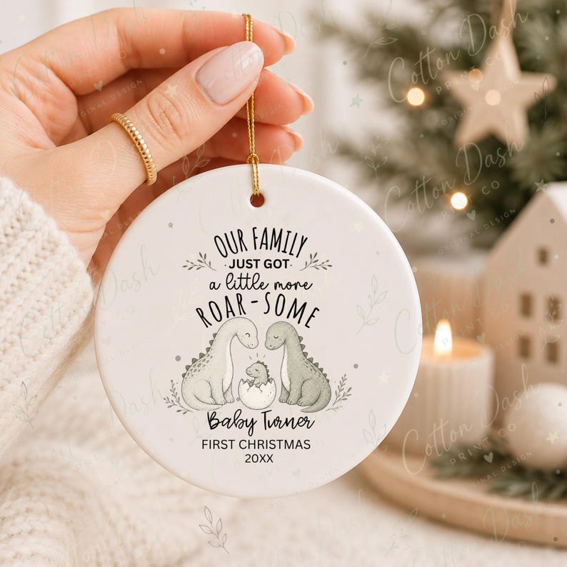 Baby First Christmas Ornament – Personalized Baby Boy Ornament product image 10