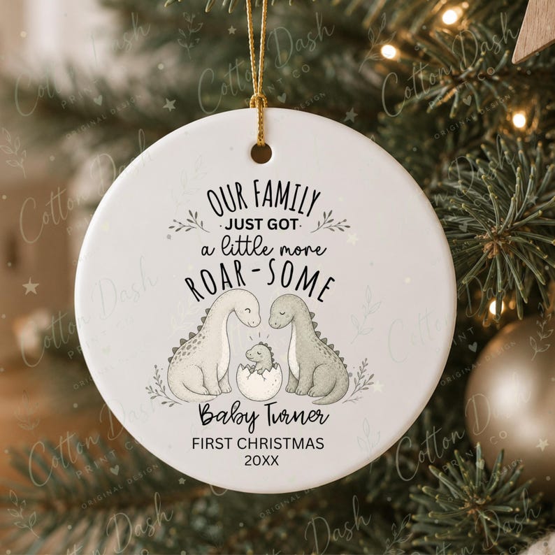 Baby First Christmas Ornament – Personalized Baby Boy Ornament product image 12