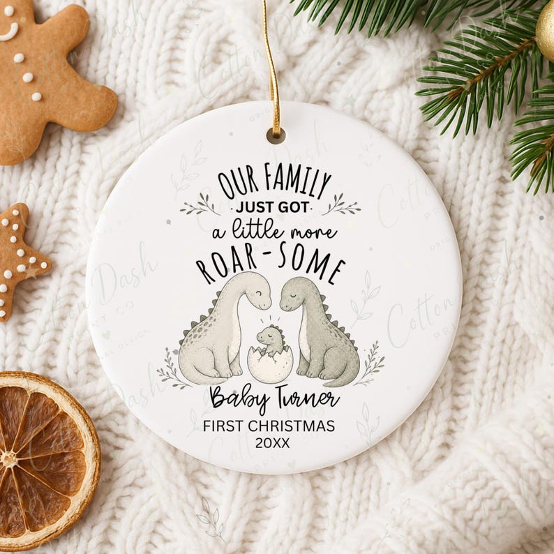 Baby First Christmas Ornament – Personalized Baby Boy Ornament product image 11