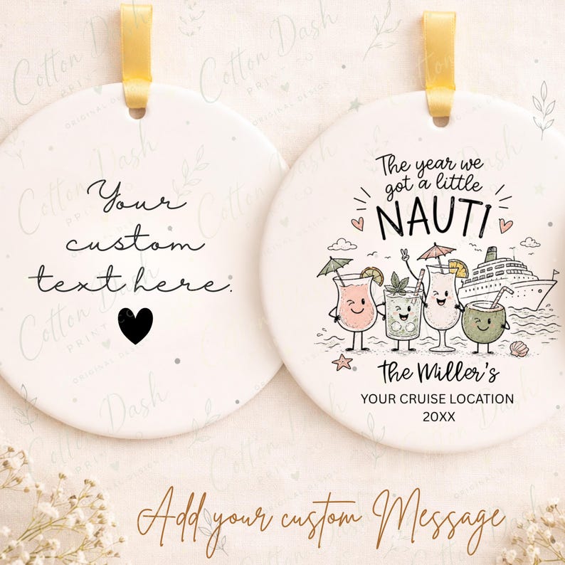 Family Cruise Ornament – Personalized Cruise Christmas Ornament product image 2