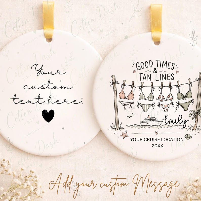 Girls Trip Cruise Ornament – Personalized Friends Vacation Gift product image 2