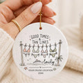 Girls Trip Cruise Ornament – Personalized Friends Vacation Gift personalized Christmas ornament