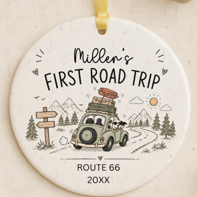 First Road Trip Ornament – Personalized Road Trip Gift product image 4