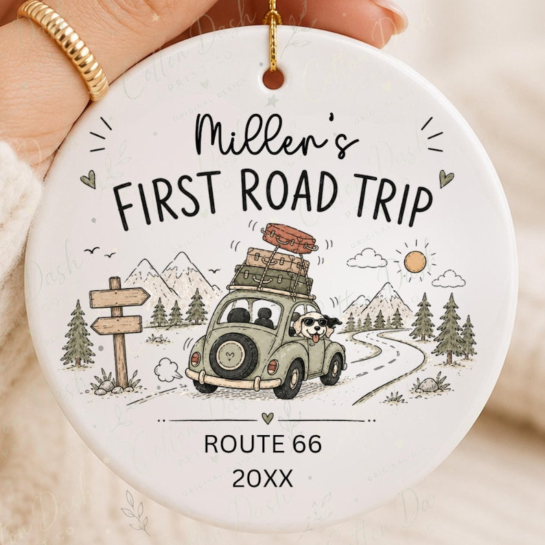 First Road Trip Ornament – Personalized Road Trip Gift product image 10