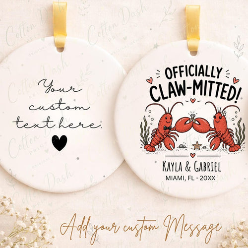 Beach Engagement Ornament – Personalized Newly Engaged Gift product image 2