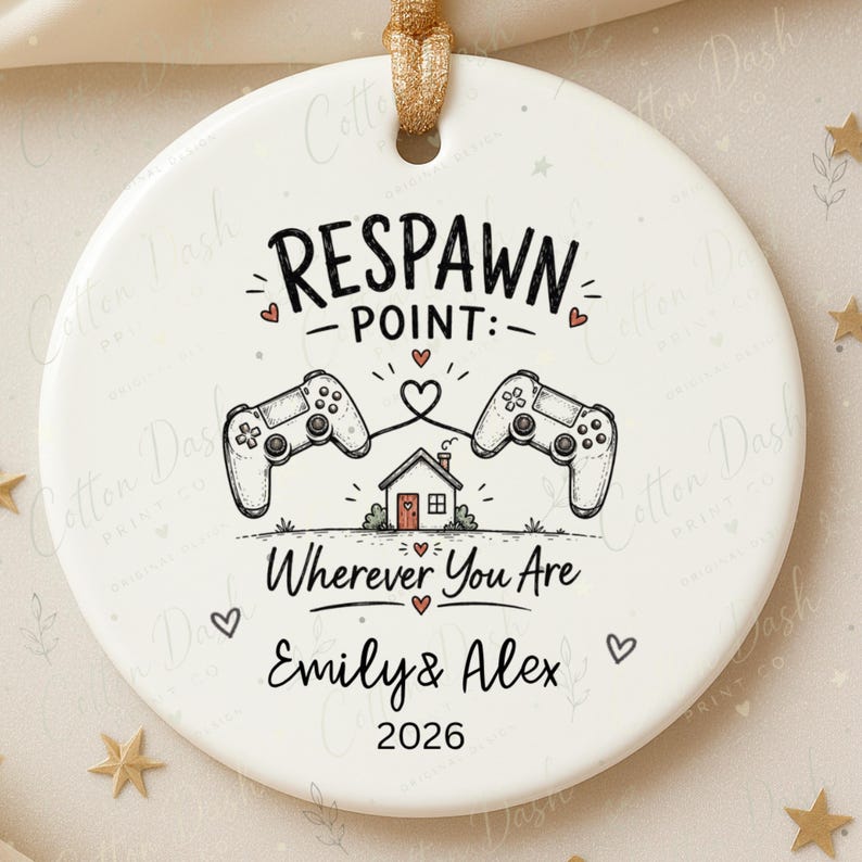 Gamer Couple Ornament – Long Distance Relationship product image 8