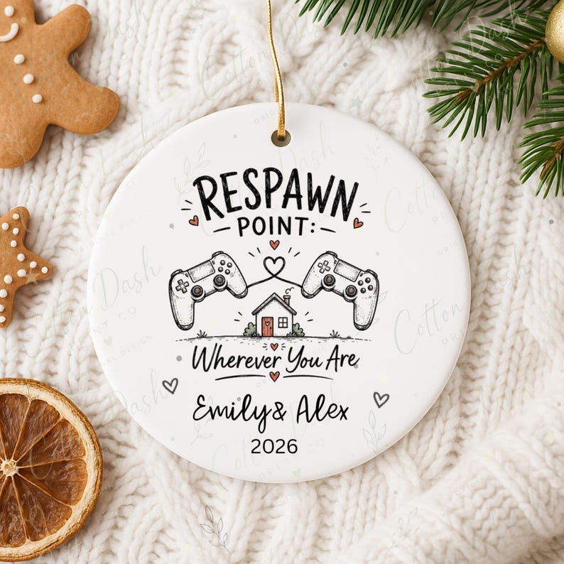 Gamer Couple Ornament – Long Distance Relationship product image 10