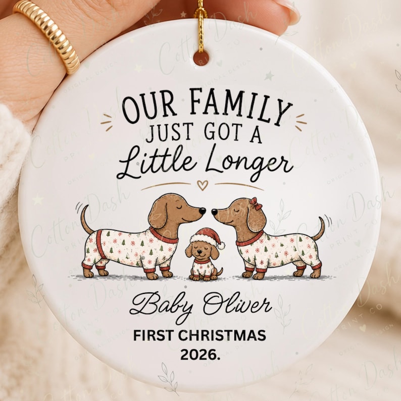 Baby First Christmas Ornament – Personalized New Baby Gift product image 10