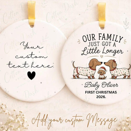 Baby First Christmas Ornament – Personalized New Baby Gift product image 2