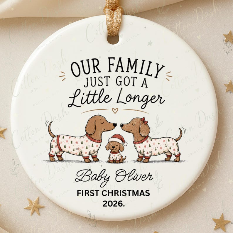 Baby First Christmas Ornament – Personalized New Baby Gift product image 8