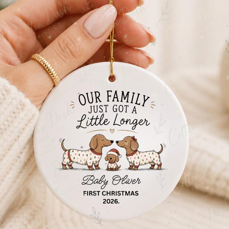 Baby First Christmas Ornament – Personalized New Baby Gift personalized Christmas ornament